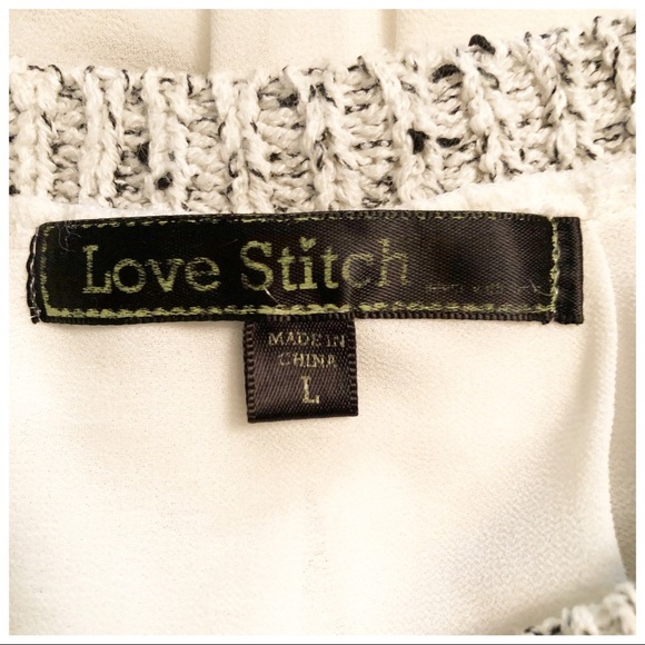 Love Stitch Knit and Sheer Top - Picture 5 of 5